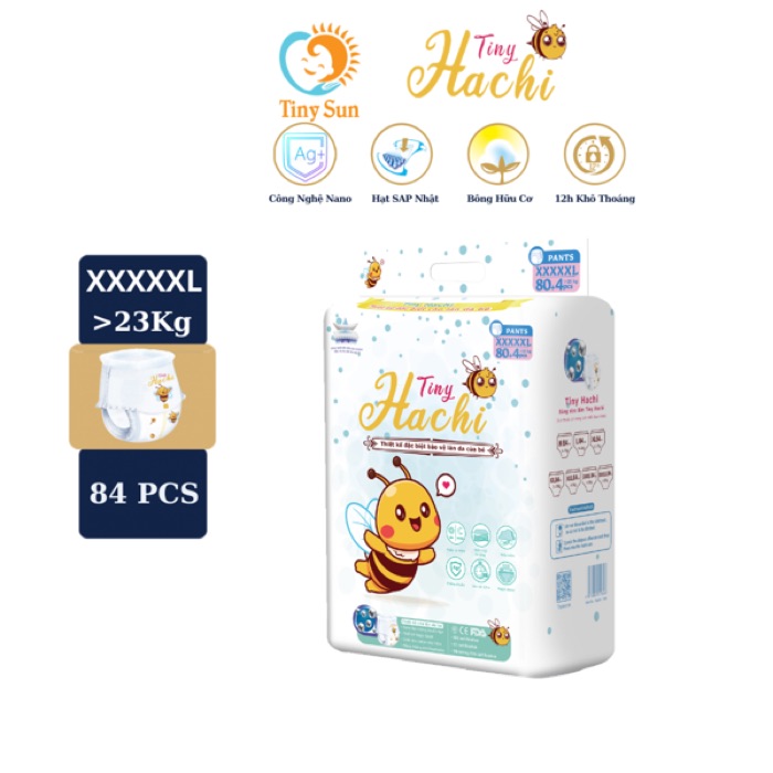 Bỉm Tiny Hachi – Nano Bạc