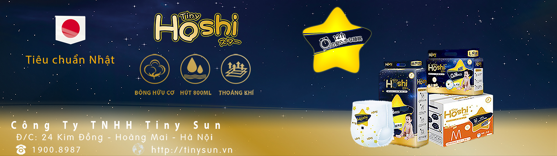 banner bỉm hoshi