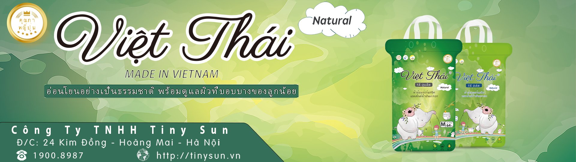 banner bỉm vietthai