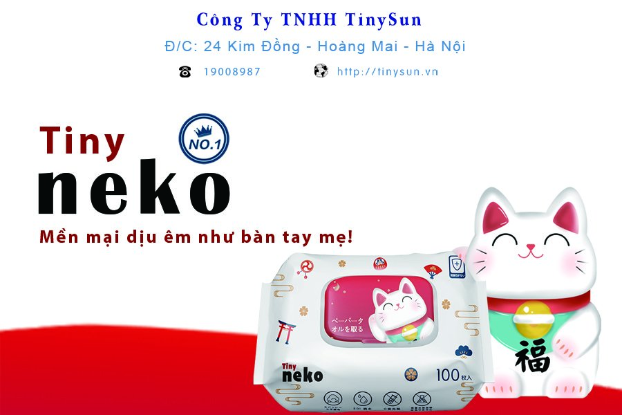 banner khăn ướt neko.