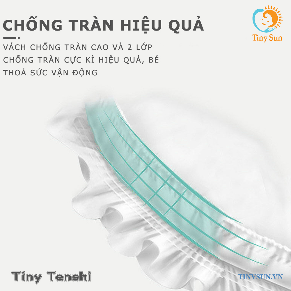 bỉm tiny tenshi có vách chống tràn 2 lớp