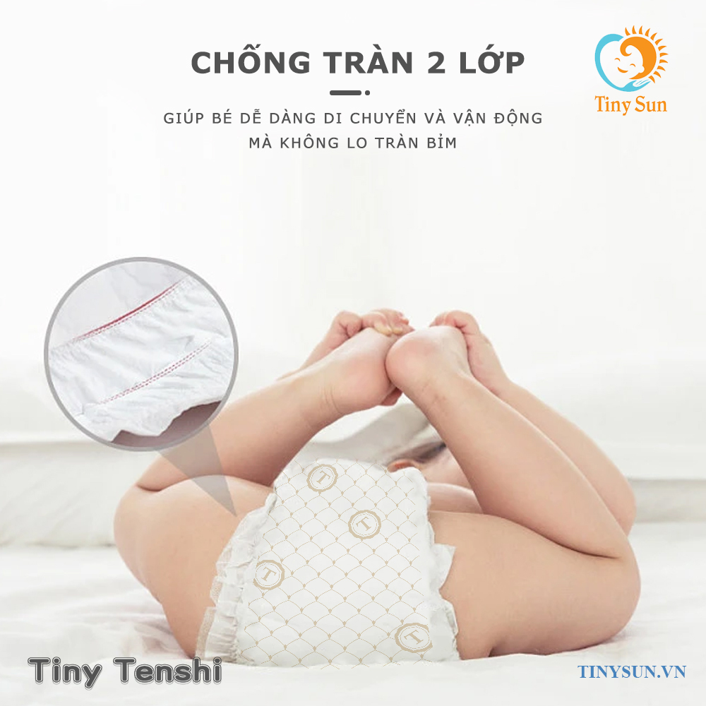 bỉm tiny tenshi có chống tràn 2 lớp