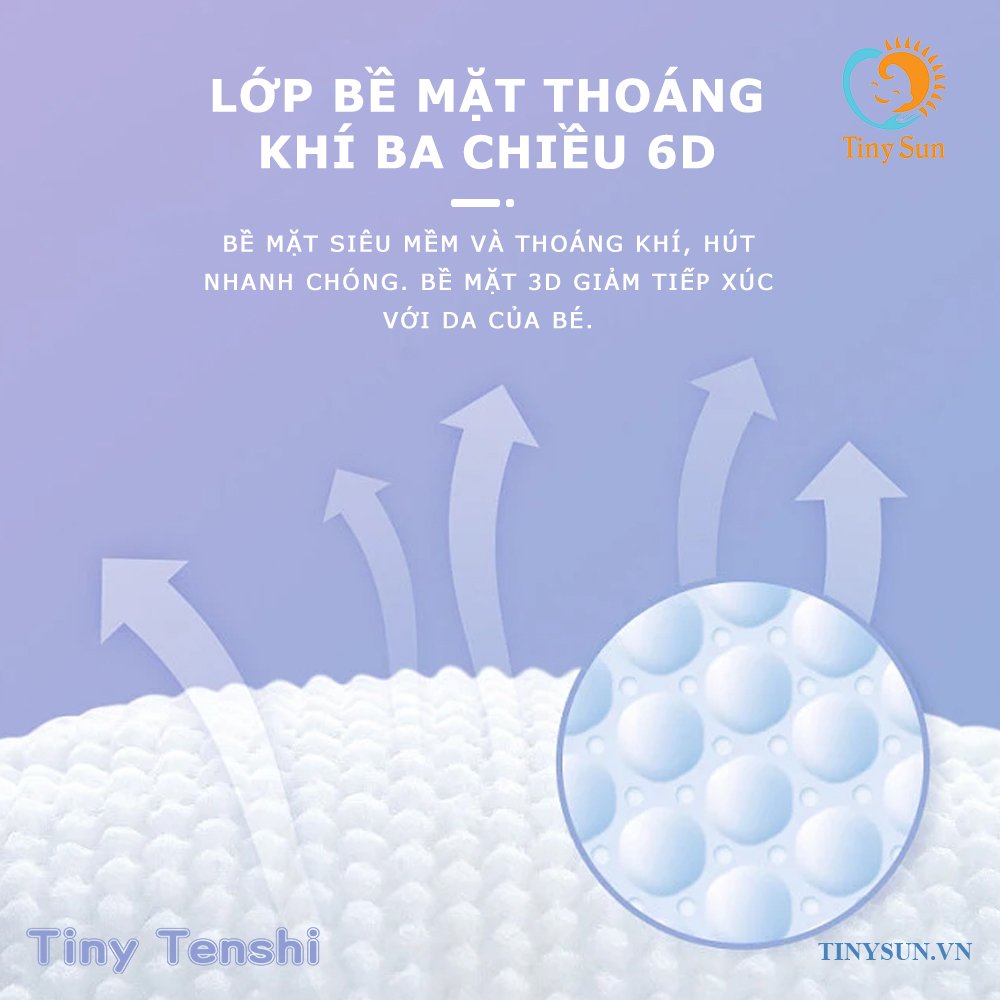 Bỉm tiny tenshi thoáng khí 3 chiều