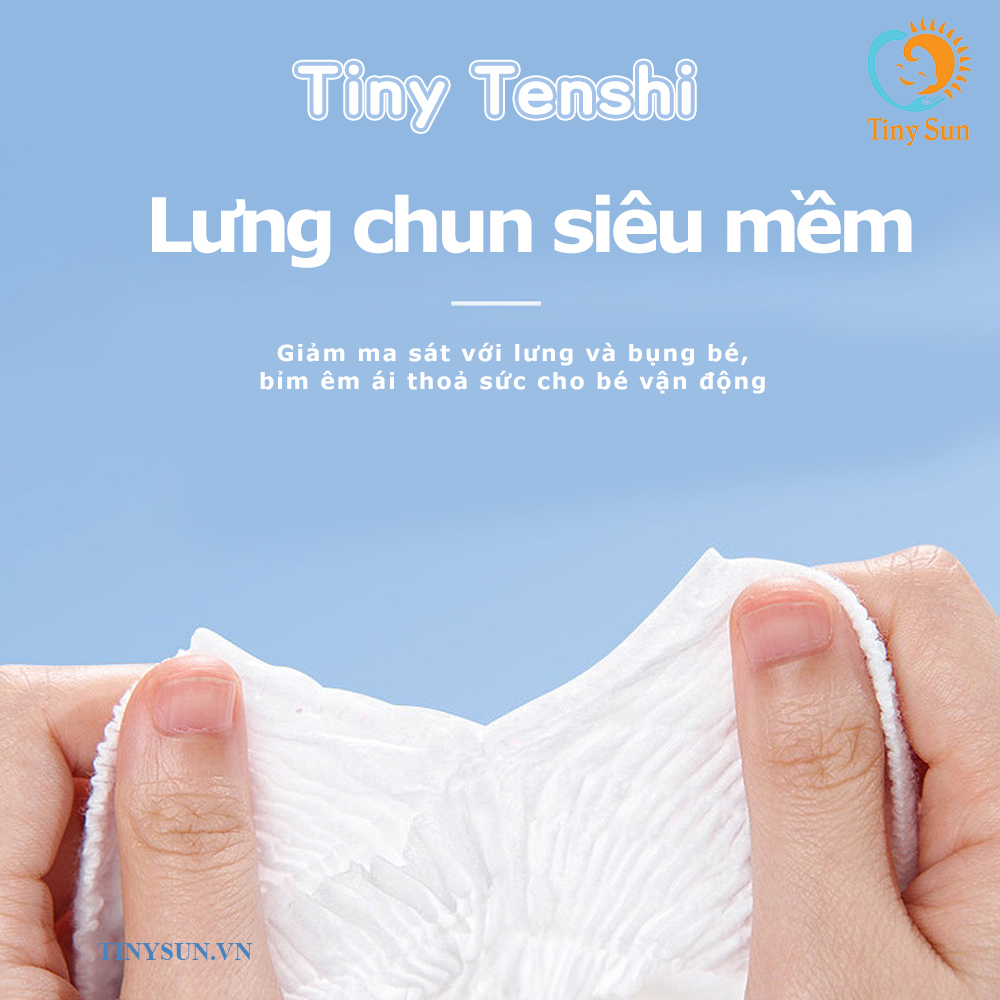 bỉm trẻ em tiny tenshi có chun lưng mềm mại