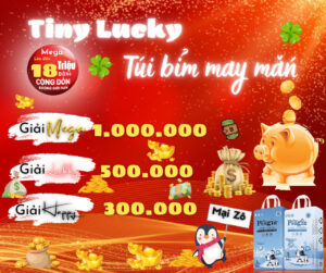 túi bỉm may mắn tiny pengin