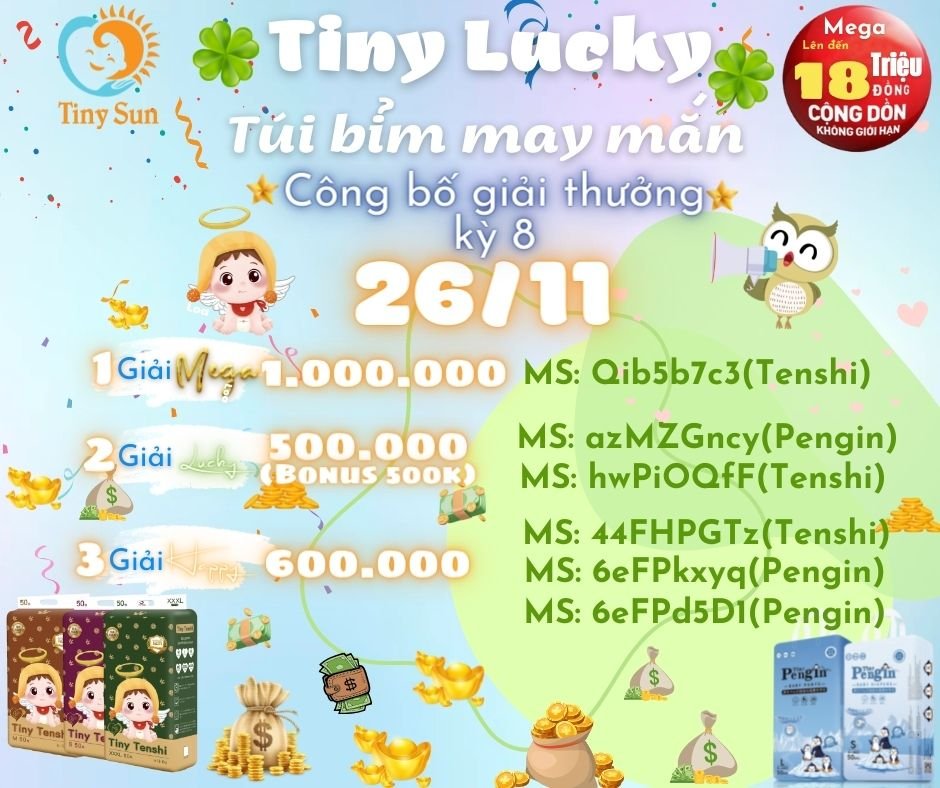 công bố kỳ8 - tiny lucky