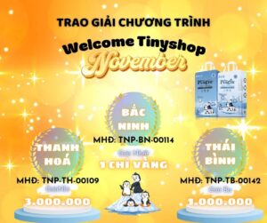 welcome tiny shop giải thưởng