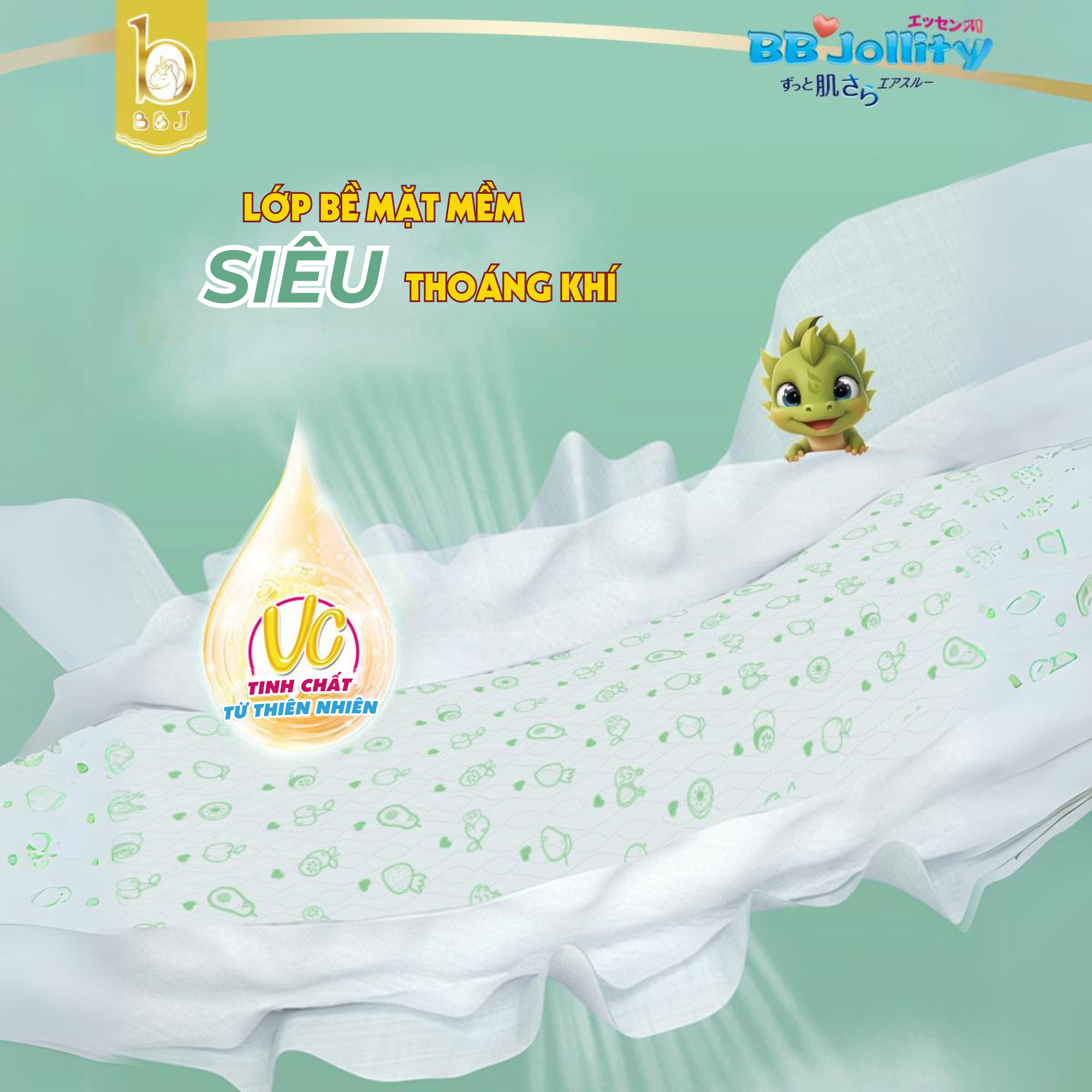 Bỉm BB Jollity Cao cấp - Vitamin C - Ảnh 4