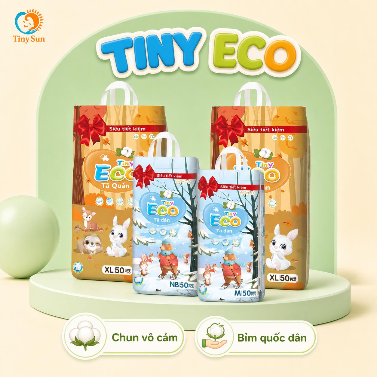 Bỉm Tiny Eco - Đai chun chống lằn