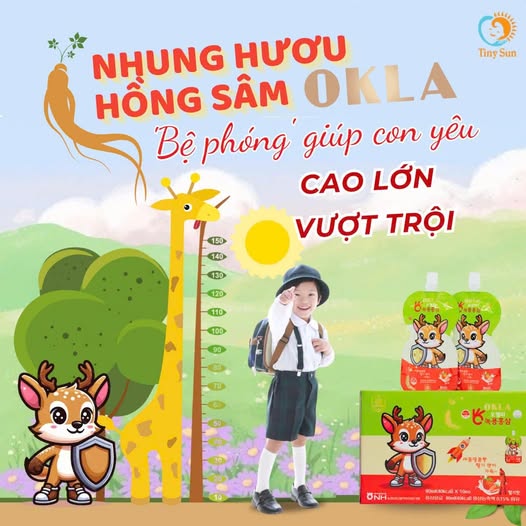 Nước Uống Hồng Sâm Nhung Hươu OKLA - Made in Korea