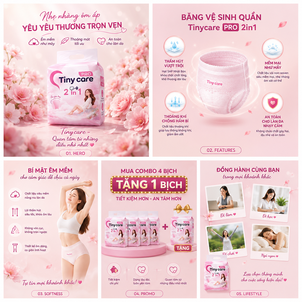 Băng vệ sinh dạng quần TinyCare Pro - Ảnh 4