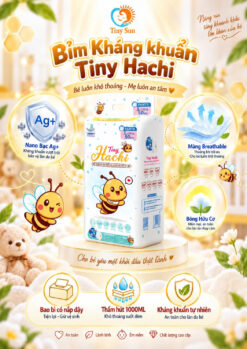 Bỉm Tiny Hachi – Nano Bạc